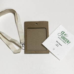 Acreditaciones con funda kraft y papel de semillas