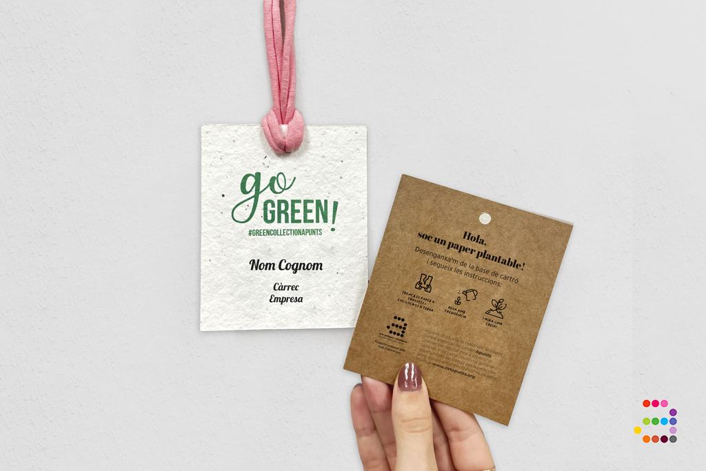 Acreditaciones de papel de semillas en base kraft - Imagen 2