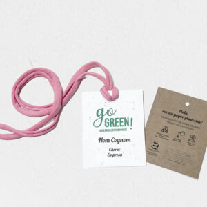 Acreditaciones de papel de semillas en base kraft