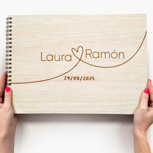 Álbum de firmas en Madera
