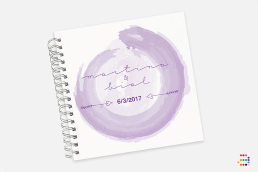 Llibre de signatures per a casament Aigua