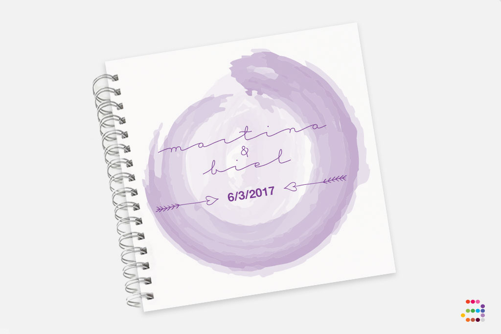 Libro de firmas para boda Agua