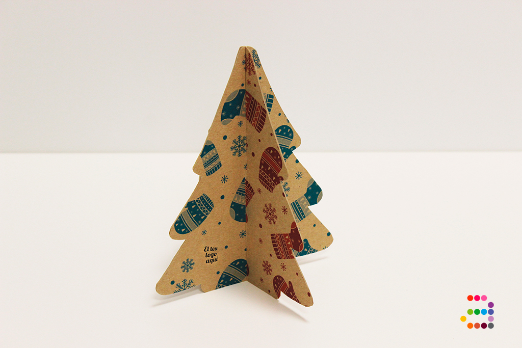 Árbol Navidad sobremesa ECO Kraft