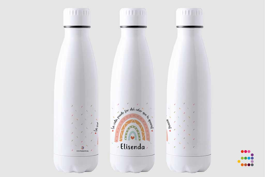 Botella Inox ¡Arcoiris! - Imagen 2