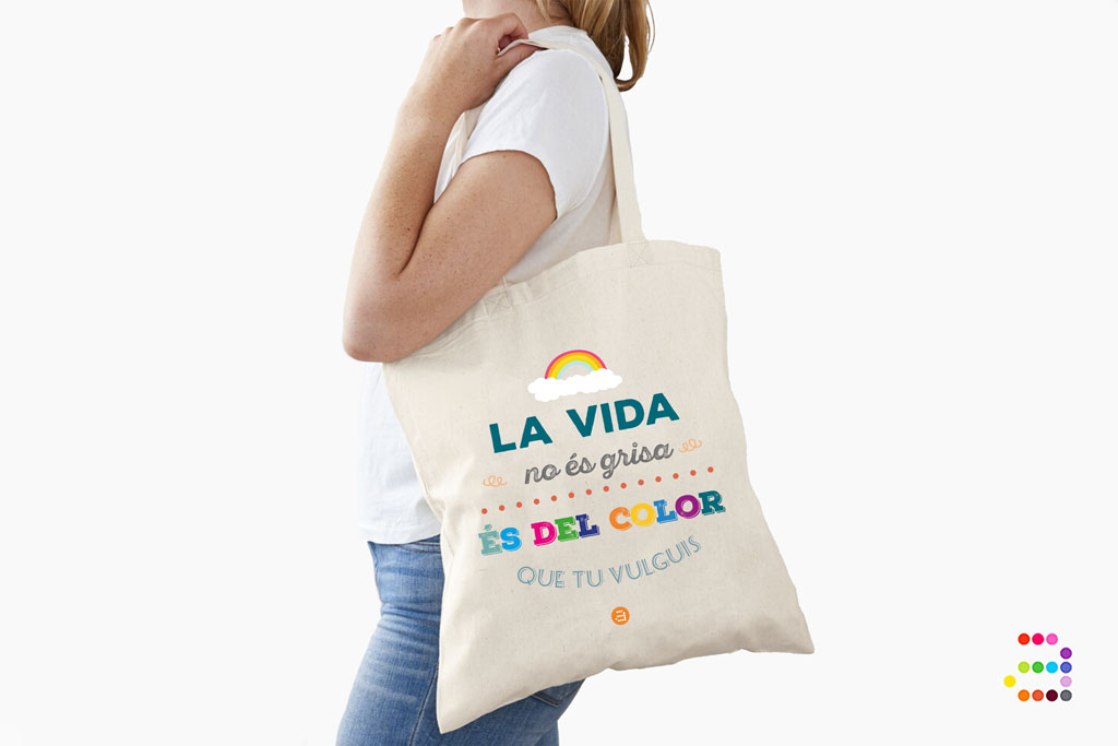 Bolsa totebag Vida de Color - Imagen 2