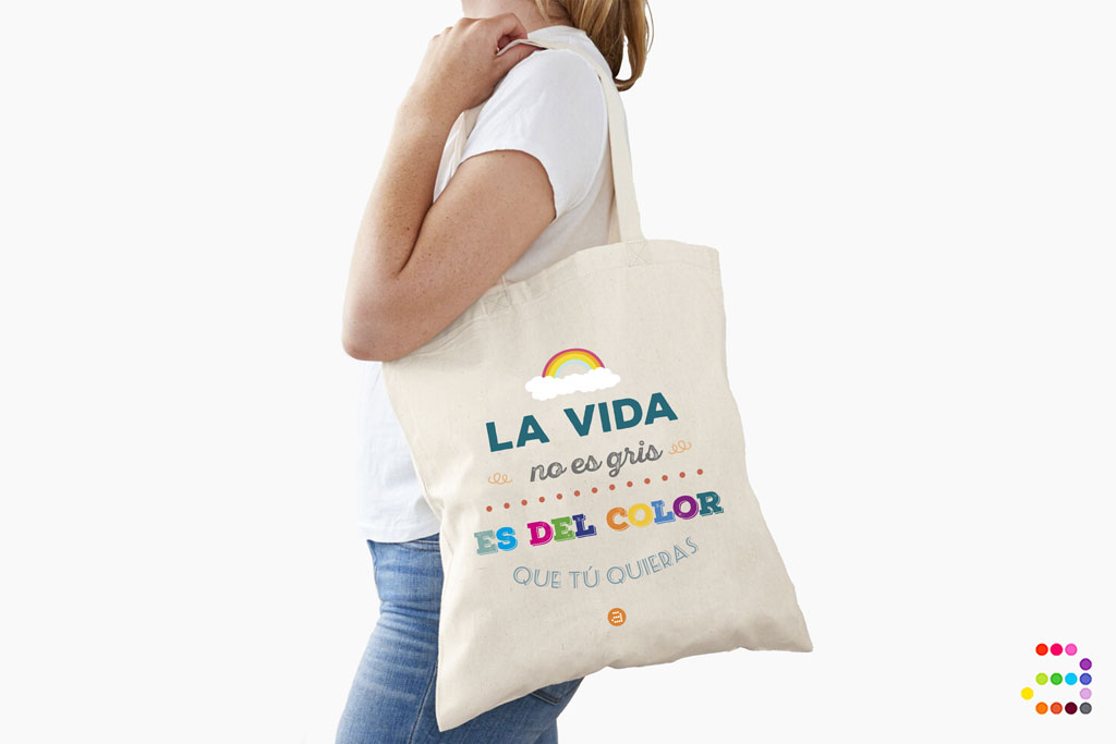 Bolsa totebag Vida de Color