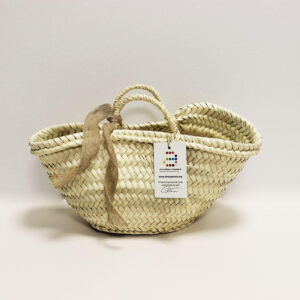 Cesta de mimbre pequeña artesana