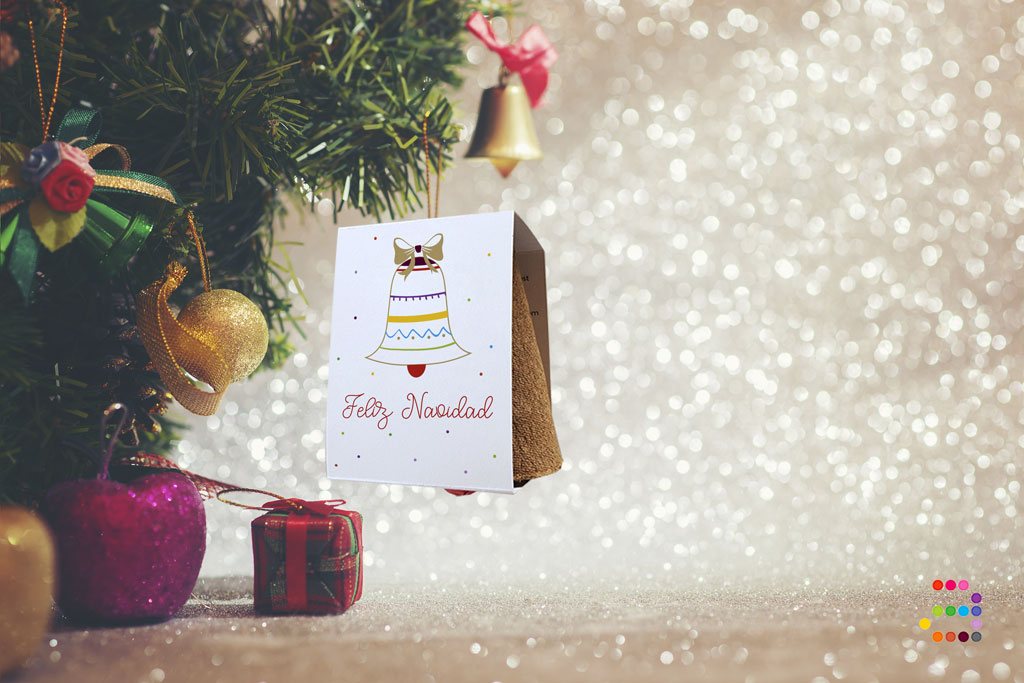 Maceta Campana Navidad - Imagen 3