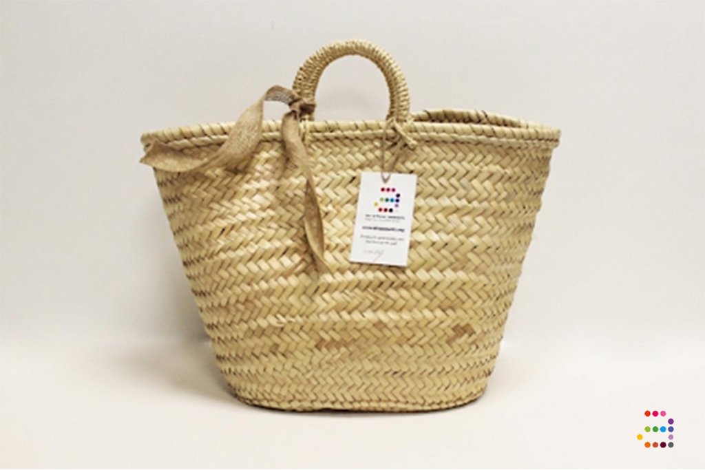 Cesta XL de mimbre artesana