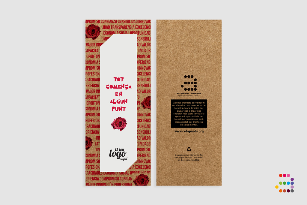 Punto de libro de Sant Jordi "Comenzar"