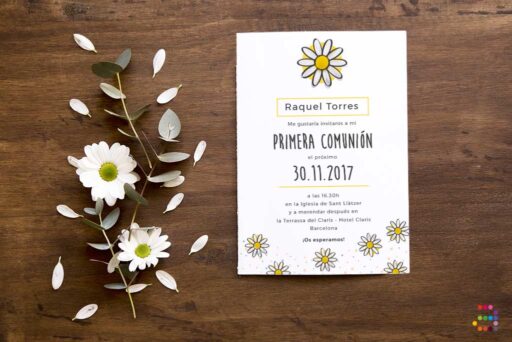 Invitació de comunió Margarita