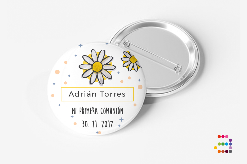 Chapas para Comunión Margarita