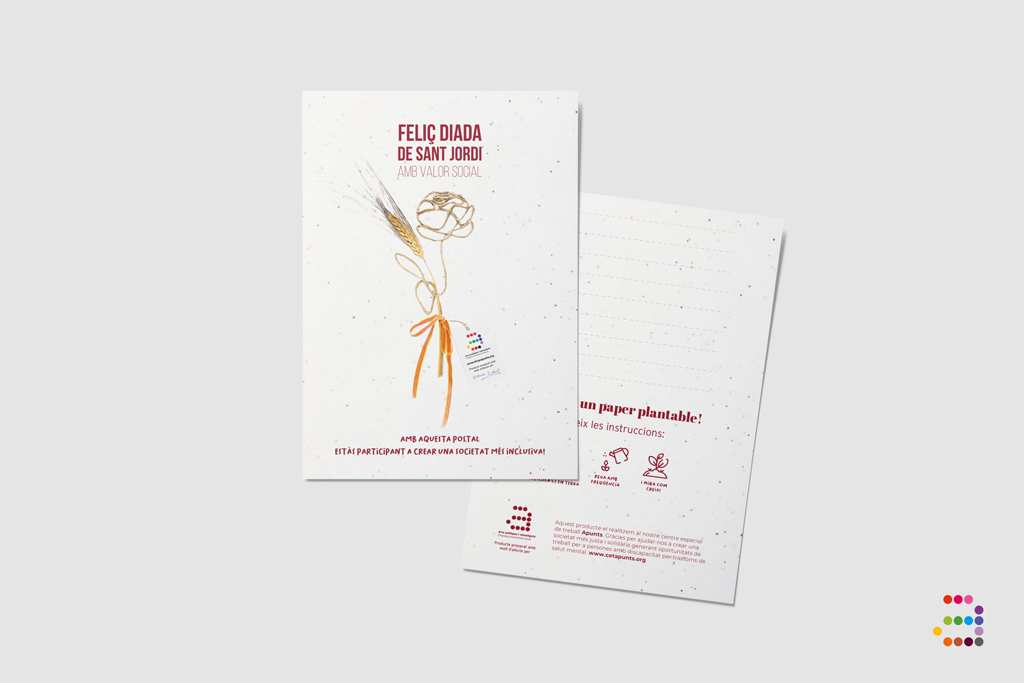 Postal plantable Feliz Sant Jordi - Imagen 2