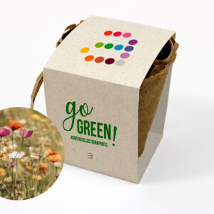 Maceta con semillas "Go Green"