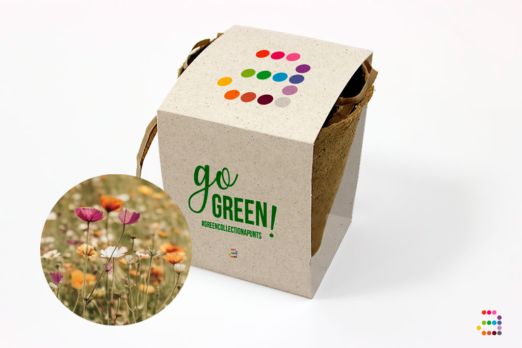 Maceta con semillas "Go Green"