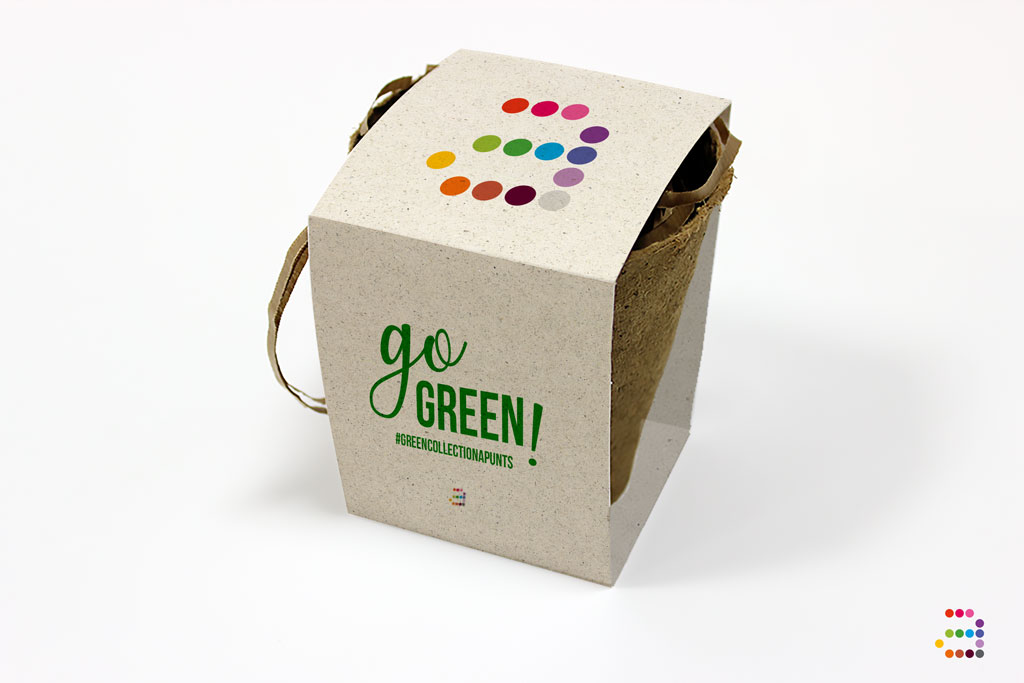 Maceta con semillas "Go Green" - Imagen 2