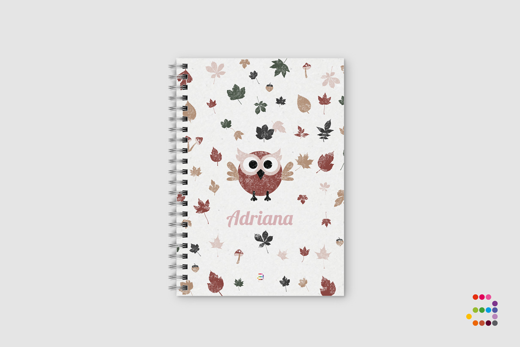 Libreta Búho Otoño