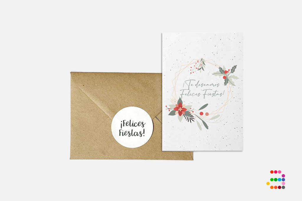 Postal plantable: Corona de Navidad - Imagen 5