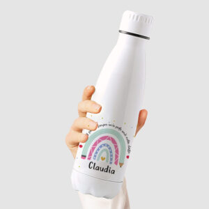Botella para Profes Arcoíris con Mucha Clase