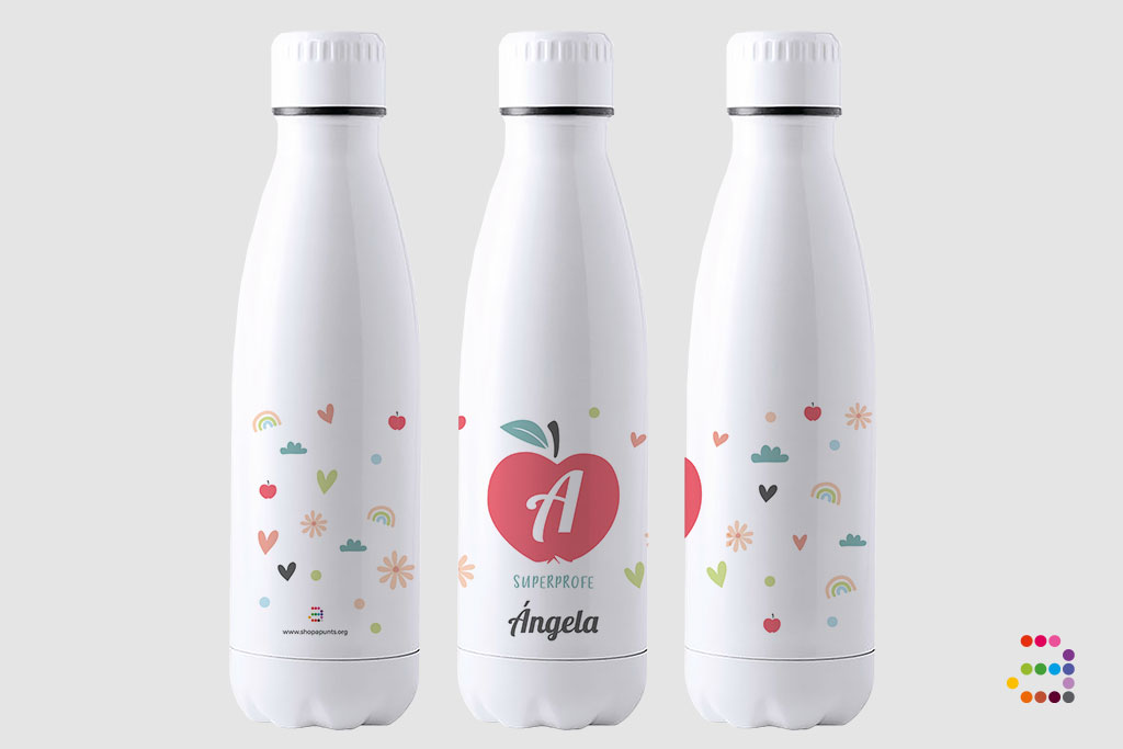 Botella para Profes Gracias con el Corazón - Imagen 2