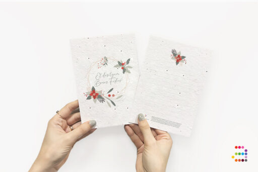 Postal plantable: Corona de Nadal