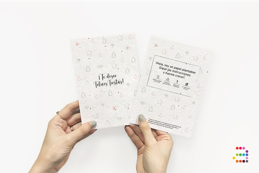 Postal plantable: Estampado de Navidad - Imagen 4