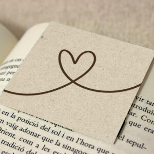 Punto de libro para boda Tiza