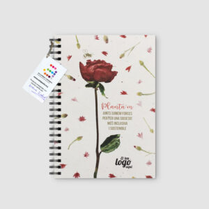 Libreta Sant Jordi - Portada de papel de semillas plantable