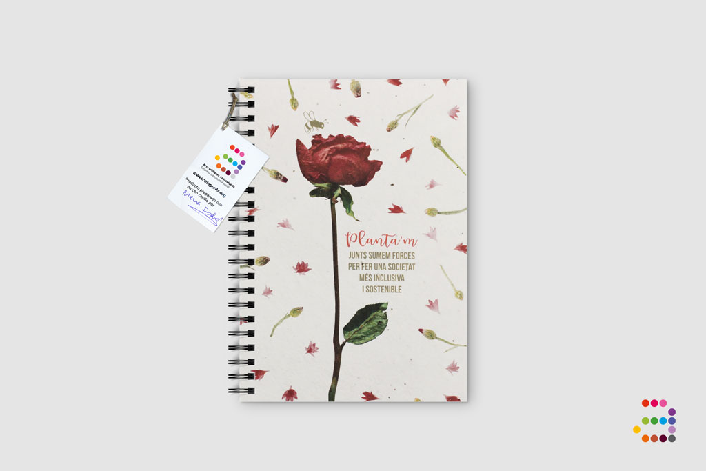 Libreta Sant Jordi - Portada de papel de semillas plantable
