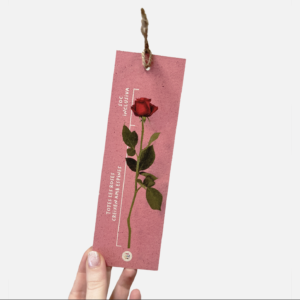 Punto de libro Sant Jordi Rosa Rosa
