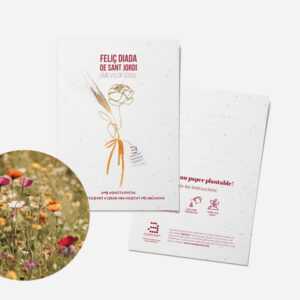 Postal plantable Feliz Sant Jordi