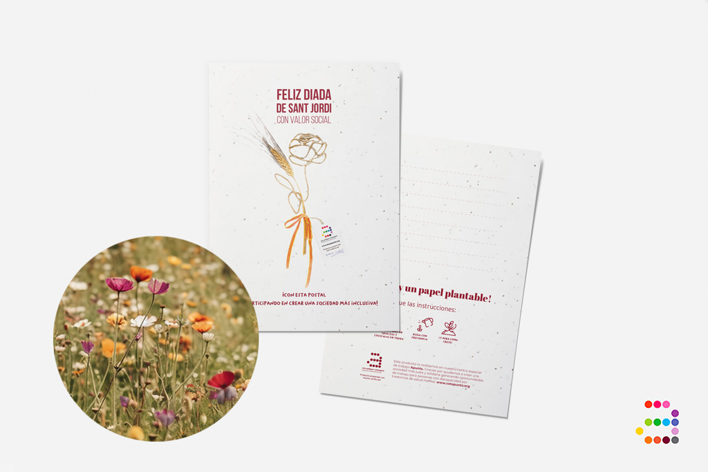 Postal plantable Feliz Sant Jordi - Imagen 3