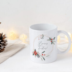 Taza Navideña ¡Corona de Navidad!
