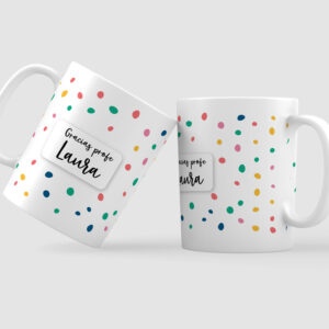 Taza para Profes Confeti