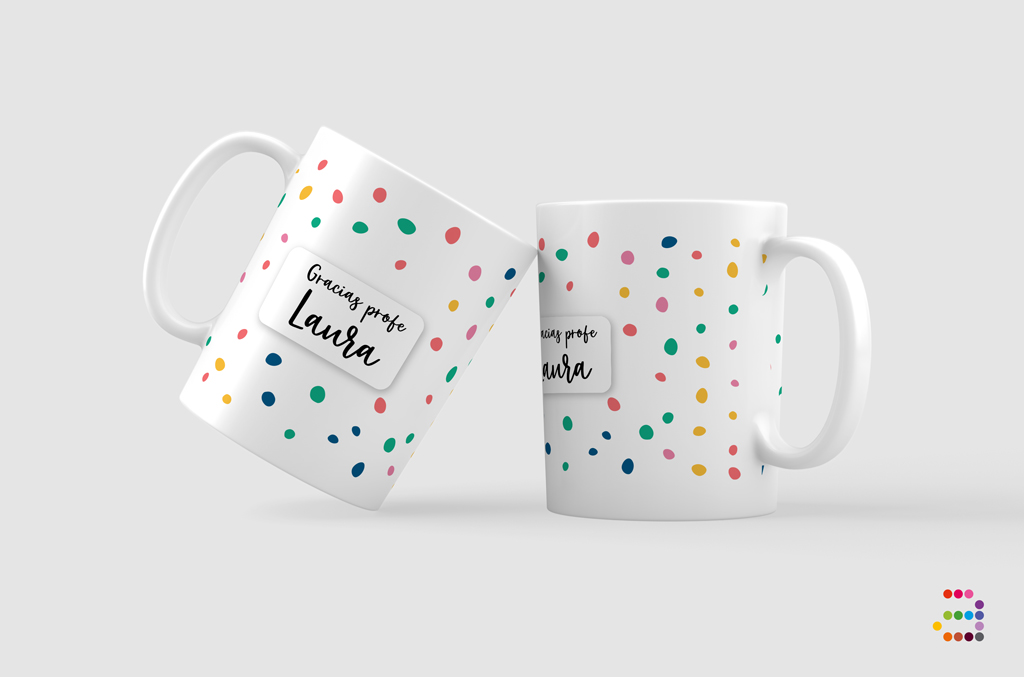 Taza para Profes Confeti