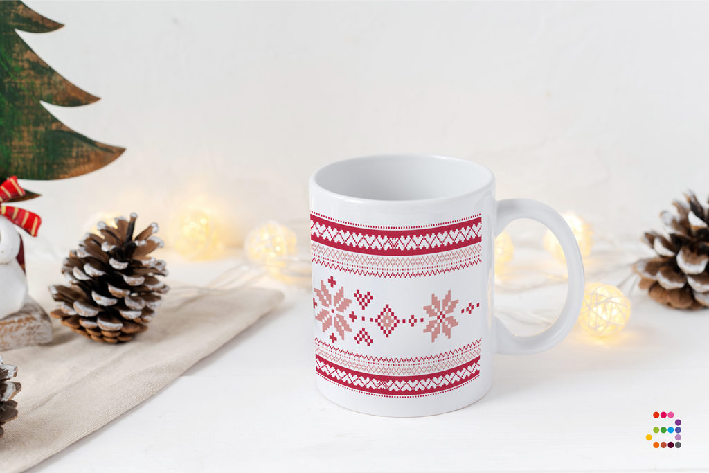 Taza navideña Alpina