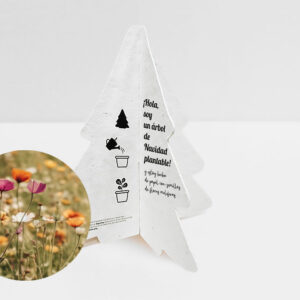 Postal: Árbol Navidad sobremesa ¡PLANTABLE!