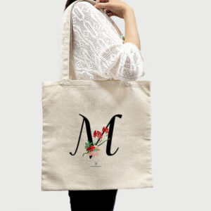 Bolsa totebag Letra botánica