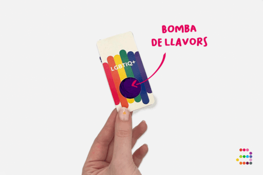 Bomba de llavors LGBTIQ+ amb funda