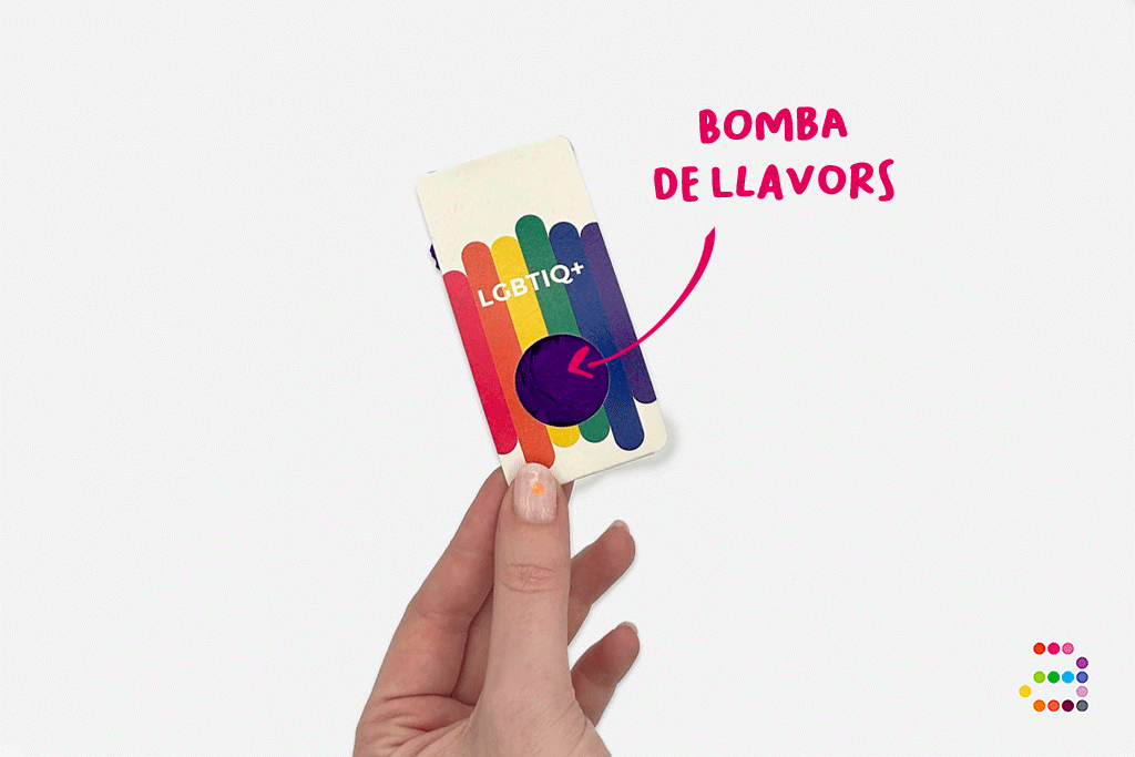 Bomba semillas LGBTIQ+ con funda