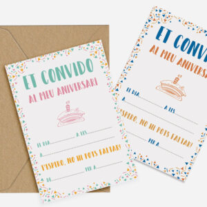 Invitación de cumpleaños Confeti