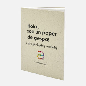 Libreta A5 con portada papel de césped reciclado