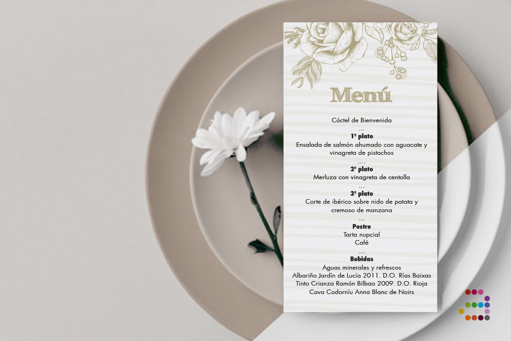 Menú para Boda Tiza