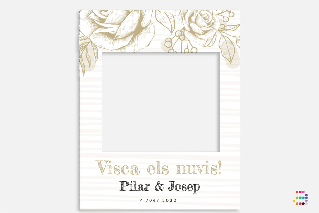 Photocall de boda Tiza