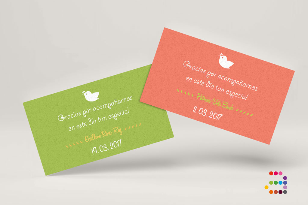Tarjeta de agradecimiento para comunión Corona ¡en papel plantable! - Imagen 2