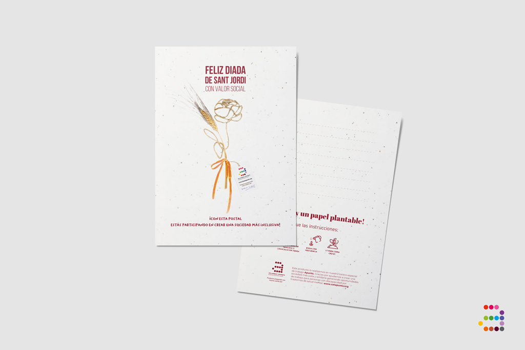 Postal plantable Feliz Sant Jordi - Imagen 4